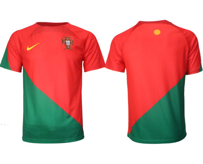 Men 2022 World Cup National Team Portugal home aaa versio red blank Soccer Jersey->customized soccer jersey->Custom Jersey